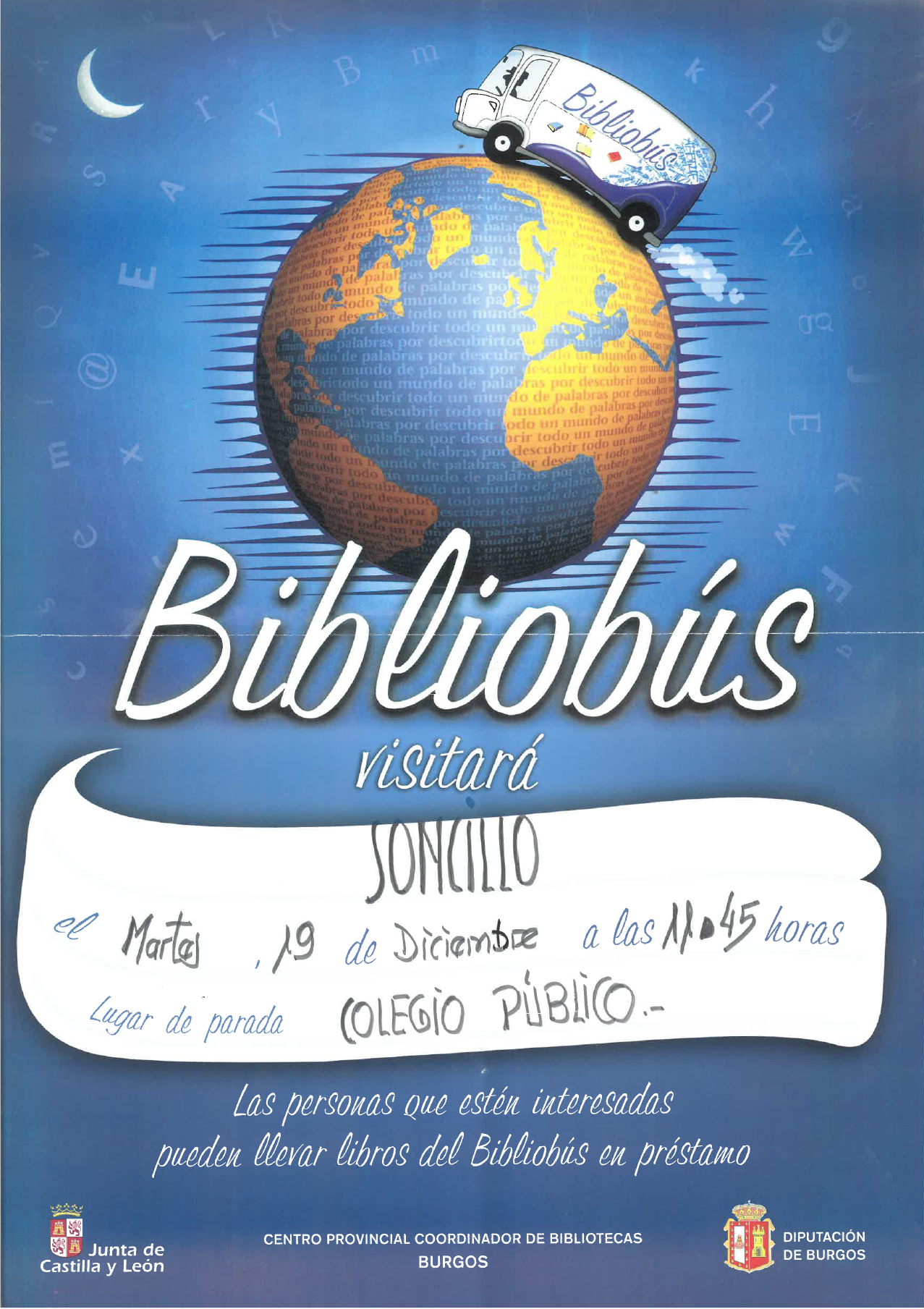 "BIBLIOBUS 19 DE DICIEMBRE"